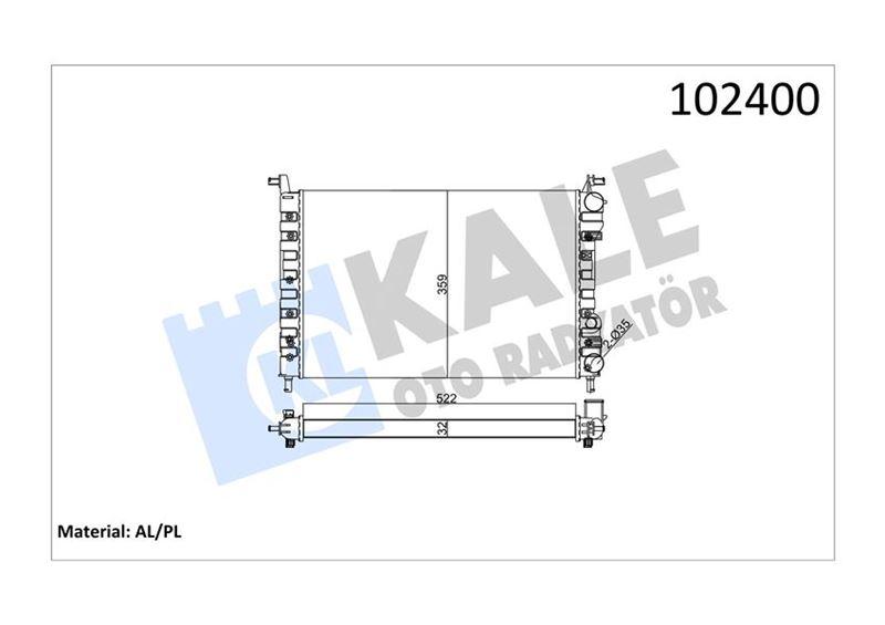 RADYATOR PALIO — VALEO VAL-732812 - VALEO - OEM 46449104