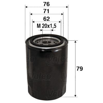 YAĞ FİLTRESİ FIAT PUNTO II 1.9 JTD - VALEO - OEM 46423474