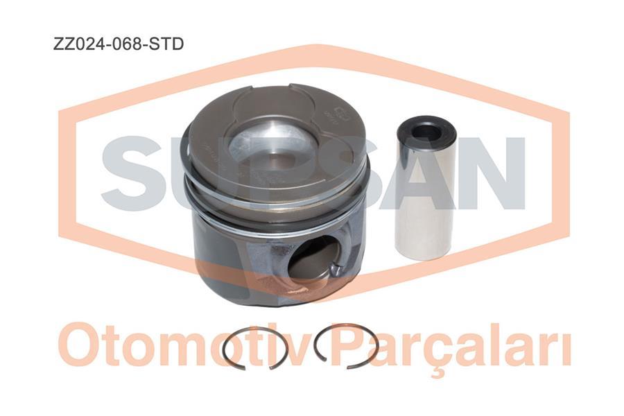PİSTON FORD FİESTA / FUSİON 1.4 TDCI DURATORQ 8V ENG.(DV4) 68BG 2002=> - SUPSAN