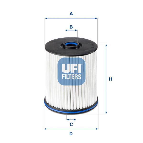 YAKIT FİLTRESİ OPEL INSIGNIA B 17> 1.5-1.6-2.0 CDTI - UFI - OEM 84428486