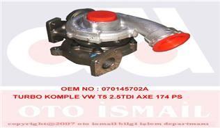 (7209315005S) TURBO KOMPLE VW T5 2.5TDI AXE 174 PS - GARRET - OEM 070145702A