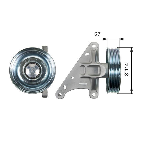 ALTERNATÖR GERGİ RULMANI JUMPY-EXPERT 2.0 HDİ 2011=> - GATES - OEM 9674183880