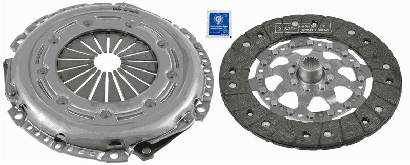 (3000951086) DEBRİYAJ SETİ (BASKI+DİSK) P308-P3008-P5008-C4-C4 PICASSO 1.6 HDİ (228mm x 18 Diş) (EGS 6 Şanzuman) - SACHS - OEM 2052.L1