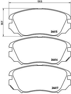 FREN BALATASI ON INSIGNIA A 08-17 MALIBU 12> - VALEO - OEM 95514525