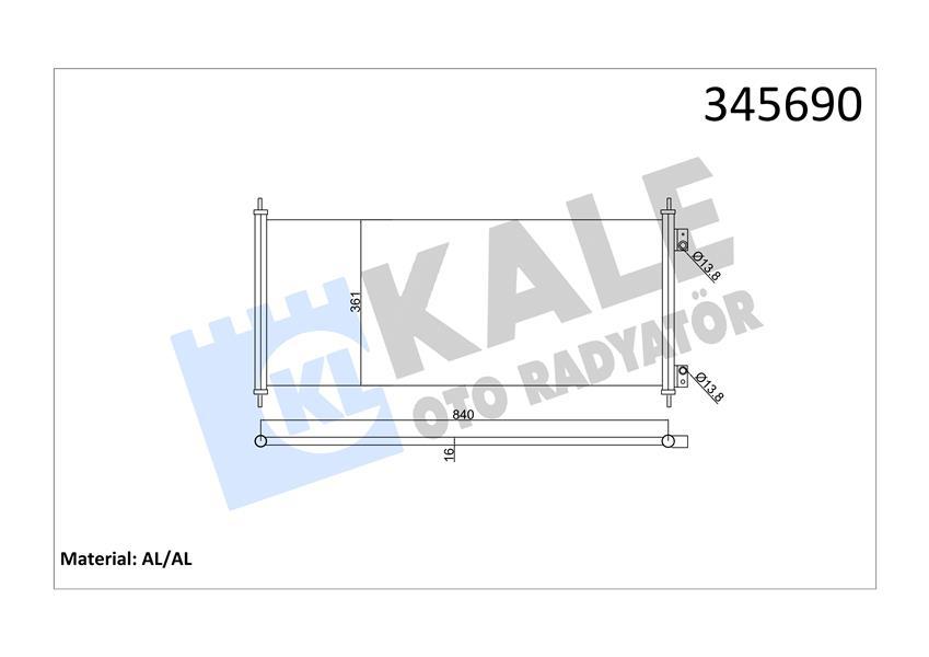KONDENSER TRANSIT - VALEO - OEM 1671707
