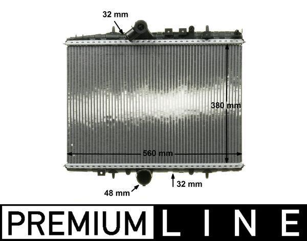 Kühlmittelkühler CITROEN C5 / PEUGEOT 406 - MAHLE