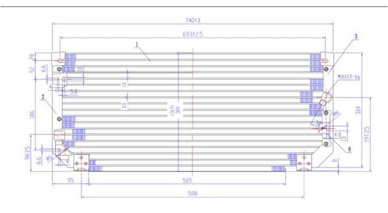 CLIMA KONDENSERİ COROLLA 1.6İ 97=> (740x318x22) - ORIS - OEM 8846012480