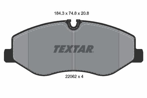 FREN BALATASI ON MERCEDES VITO W447 - TEXTAR - OEM A4474200220