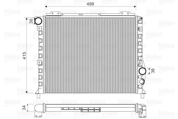 RADYATÖR ALFA 164 2.0TS 87-90 75 86-92 - VALEO - OEM 60507820