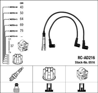 RC-AD216 ATEŞLEME KABLOSU - NGK