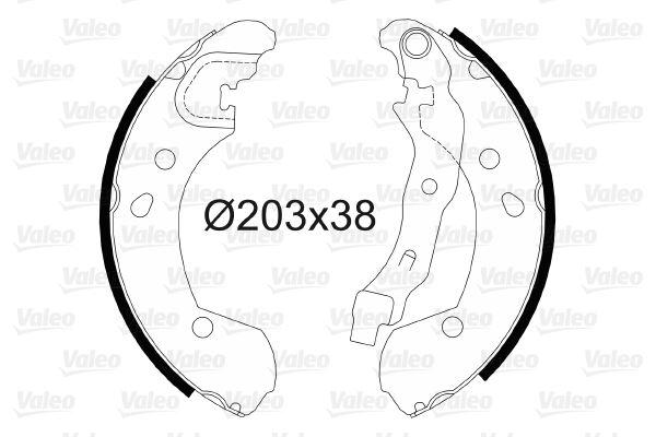 ARKA FREN BALATASI PABUCLU CLIO III CLIO GRANDTOUR MODUS MICRA NOTE 1.2 1.4 1.6 - VALEO - OEM 44060AX625