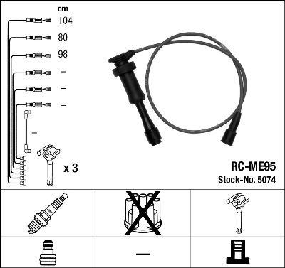 RC-ME95 ATEŞLEME KABLOSU - NGK