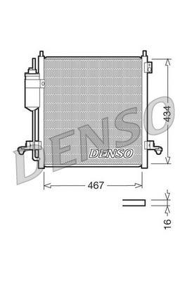 CONDENSER. AİR CONDİTİONİNG MITSUBISHI L 200 / TRITON (05-15) - DENSO - OEM 7812A171