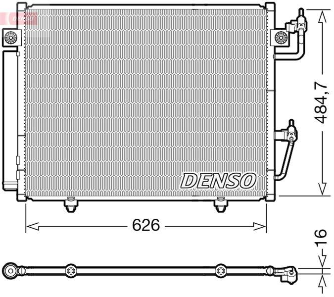 CONDENSER. AİR CONDİTİONİNG MITSUBISHI PAJERO IV (06-) - DENSO - OEM 7812A156