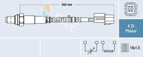OKSİJEN SENSÖRÜ ALTTAKİ AVEO-KALOS 1.4 DOHC LACETTI-NUBIRA 1.8 MATIZ-SPARK 0.8 ANTARA-CAPTIVA 2.4 REZZO 1.6 MITSUBISHI COLT V 1300 - FAE - OEM 96951720
