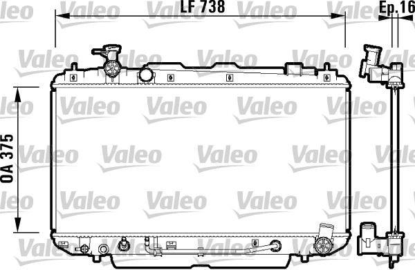 RADYATOR RAV4 - VALEO - OEM 16400-28140