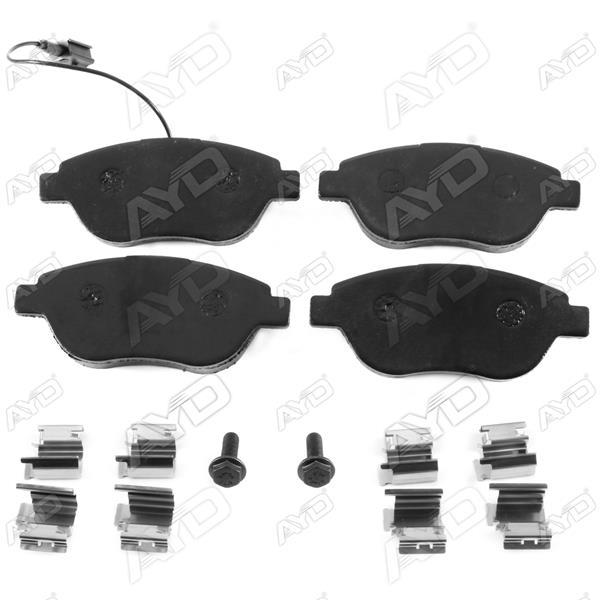 ÖN FREN BALATASI OPEL COMBO D 12> PUNTO EVO 1.3-1.4-1.6D MTJ 09=> 500-500C 1.3DMJ 10=> GRANDE PUNTO 1.6DMTJ 09=> - AYD - OEM 95518218