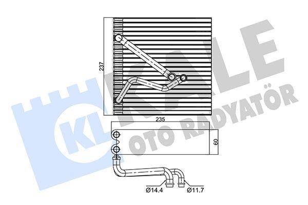 EVAPORATOR A3-TT-SEAT ALTEA-TOLEDO-LEOV-VW GOLF-CADDY-PASSAT-JETTA-EOS-SCIROCCO-SHARAN-TIGUAN-EOS - KALE - OEM 1K1820103E