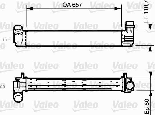 TURBO RADYATORU MEGANE SCENIC 2.0 1.9DCI - VALEO - OEM 144960022R