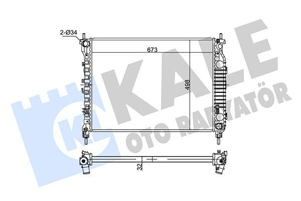 RADYATOR ANTARA- T CAPTIVA AL PL BRZ — KALE 354955 - KALE - OEM 4818253