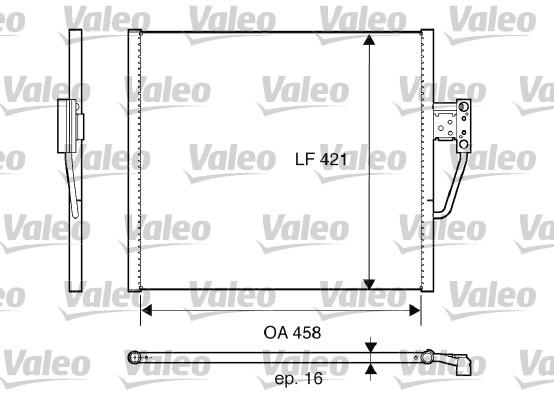 KONDENSER BMW 5 — VALEO 817607 - VALEO - OEM 64538378438