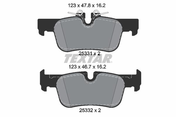 FREN BALATASI ARKA BMW F40 F44 F45 F46 F48 F49 F39 . MINI F54 F60 - TEXTAR - OEM 34201543683