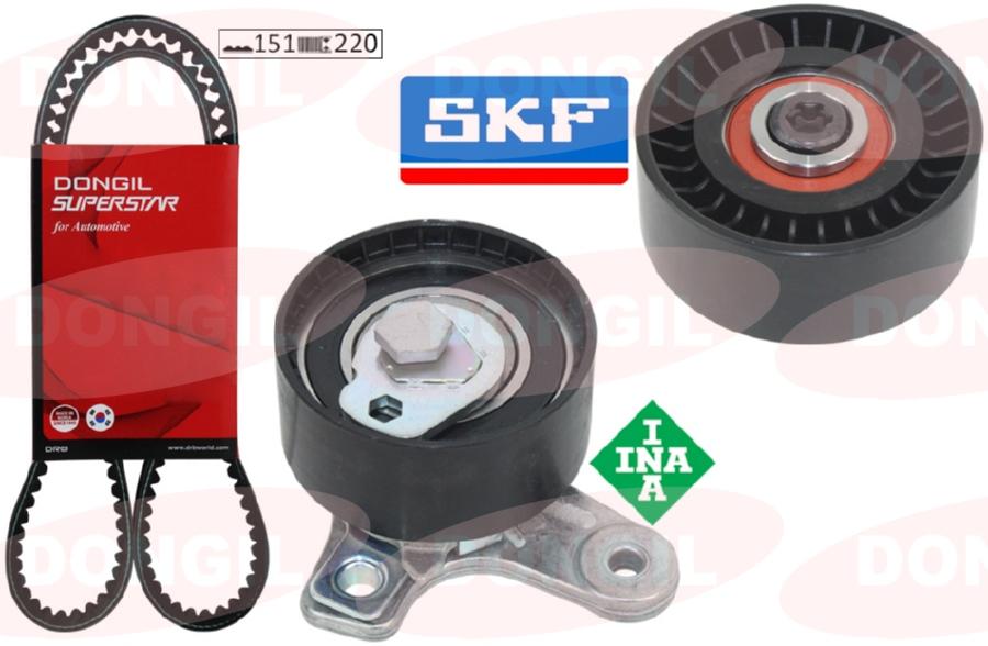 EKSANTRİK GERGİ KİTİ(151x220)ANTARA-CHEVROLET CAPTIVA-CRUZE-LACETTI-NUBIRA 07=> 2.0 D-CDI K015634XS - DONGIL - OEM 1629005