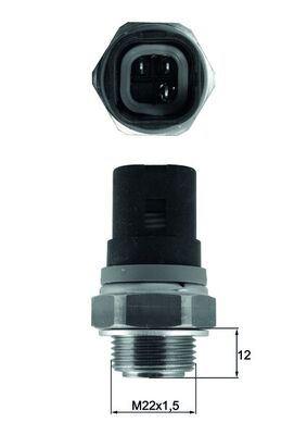 FAN MÜŞÜRÜ 67C 3 FİŞ R19-MGN 96 => MASTER-SCEN - MAHLE - OEM 7700839072