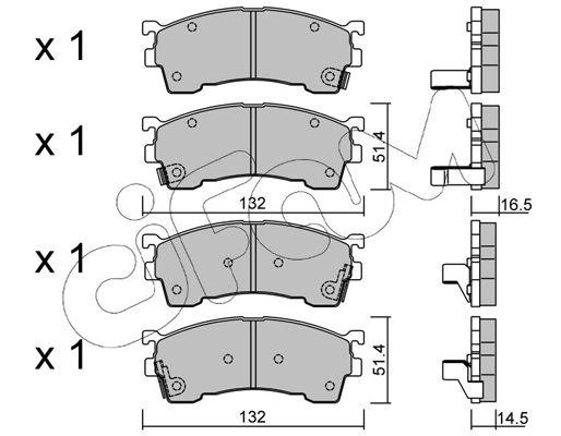 FREN BALATASI FORD USA / MAZDA 2.0;2.5 İ 24V / PROBE II (ECP) : 2.0;2.0 16V;2.5 V6 24V / XEDOS 6 (CA - CIFAM - OEM GBYH