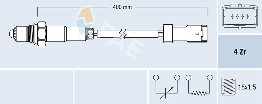 OKSİJEN SENSÖRÜ OPEL CROSSLAND-P108-P208-P2008-P308 II-P301-C ELYSEE-C1-C3-C4 CACTUS-DS3- EB2F-EBO-EBOF 1.2 VTI PureTech - FAE - OEM 9673438580