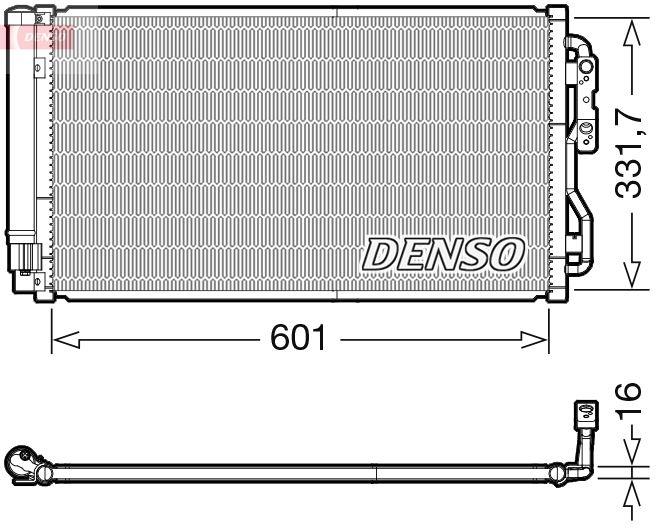 KLIMA RADYATORU BMW F20 F21 F22 F23 F87 F30 F31 F34 F35 F32 F33 F36 - DENSO - OEM 64506804722