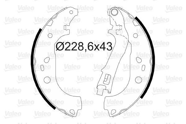 FREN BALATASI ARKA PABUÇ FIAT DOBLO 01> ALBEA 03> - VALEO - OEM 77362756