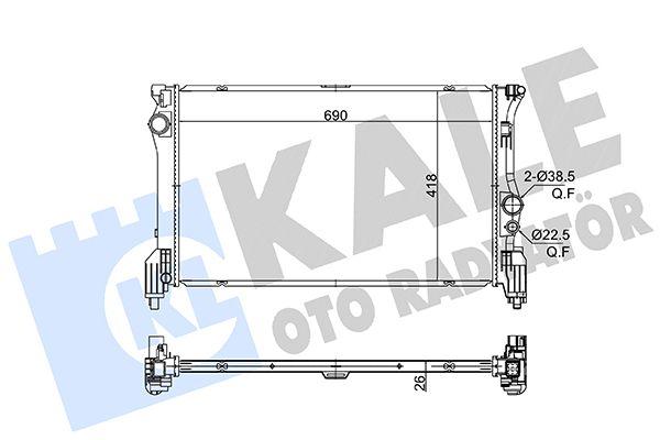 MOTOR SU RADYATORU MERCEDES VITO W447 - KALE - OEM A4475010001