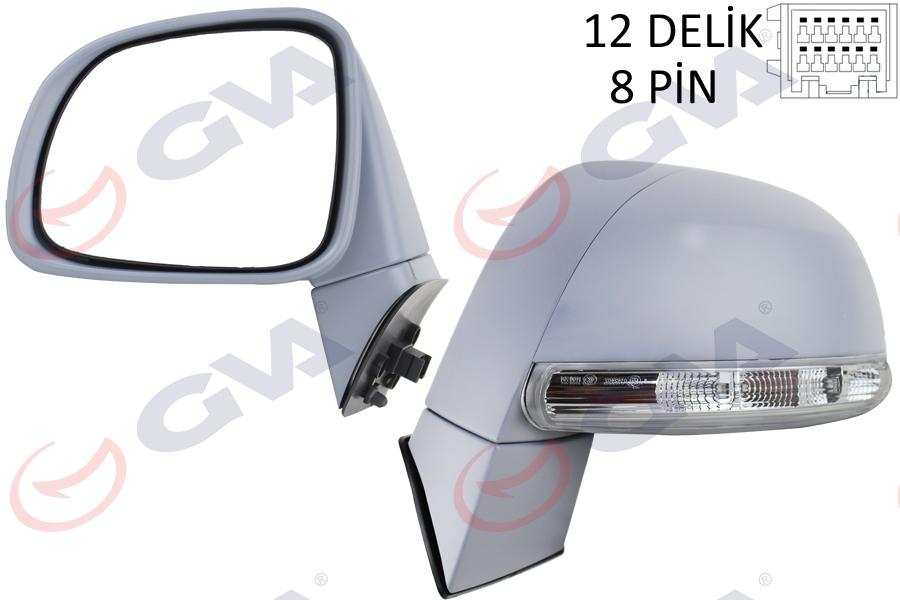DIŞ DİKİZ AYNASI SOL CAPTIVA 07> ELEKTRİKLİ+ISITMALI+KATLANIR+SİNYALLİ+ASTARLI+KONVEKS - GVA - OEM 96818111