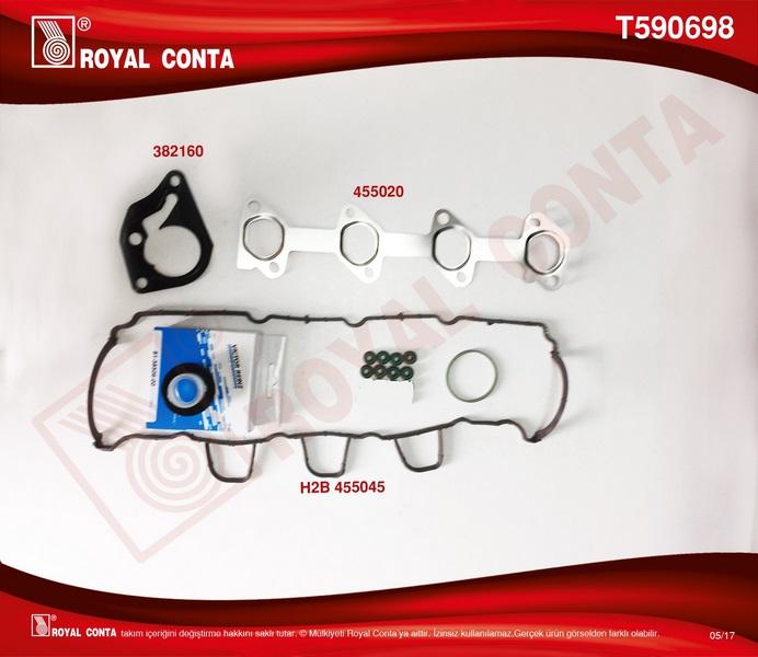 ÜST TAKIM CONTA (REINZ KE+SUB.L) SKC`SİZ RENAULT FLUENCE 09> KANGOO 08> MEGANE III 09> 1.5dCi (K9K) - ROYAL - OEM 7701479013