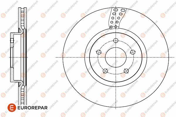 ON FREN AYNASI CONNECT 12 > FOCUS III 11>15 KUGA 12>14 VOLVO V40 T2-T3-T4-T5 C30 06>12 C70 II 07>12 S40 II 05>12 V50 04> - EUROREPAR - OEM CV611125FA