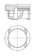 PİSTON+SEGMAN (0.50) ASTRA J-CORSA D-E-MOKKA-INSIGNIA A-MERIVA B-ADAM-ZAFIRA C-CRUZE-TRAX 1.4 16V (73mm) A/B/D14NET-NEL-NEJ - KOLBEN - OEM 55565420