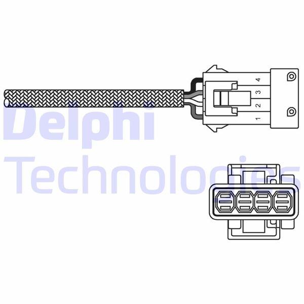 OKSİJEN SENSÖRÜ P106-P206-P207-P208-P306-P308-P405-P406-P508-P2008-P3008-P5008-PARTNER-BERLINGO-RZC- C3-C4-C5-DS3-DS4-SAXO-XSARA-ZX 1.6 16V THP-VTI BMW N13 B38 F20 F30 MINI N12 N14 N16 N18 R55>R61 - DELPHI - OEM 1618.V3