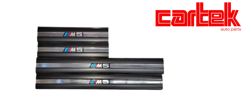 Kapı Eşik Bakaliti E34 Set Siyah M5 Logolu 1988-95 - CARTEK - OEM 51471978473