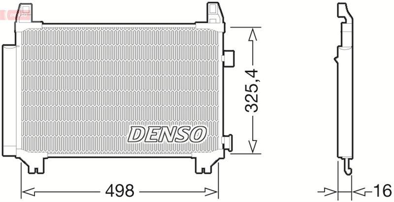 CONDENSER. AİR CONDİTİONİNG TOYOTA YARIS (10-) — DENSO DCN50029 - DENSO - OEM 884600D210
