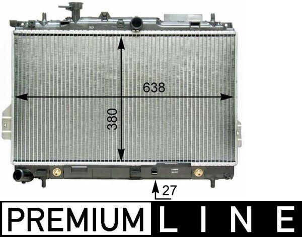 Kühlmittelkühler HYUNDAI MATRIX ('2001-) - MAHLE