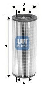 HAVA FİLTRESİ HONDA CR-V 2.0L K20A4 RD8 02-06 / CIVIC TYPE-R 2.0L K20A2 EP3 01-05 - UFI - OEM 17220PNA003