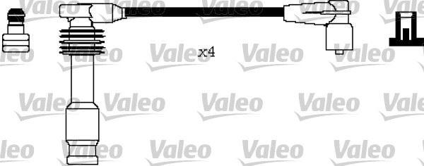 BUJİ KABLOSU TAKIMI OPEL ASTRA F-G-CORSA B-TIGRA 1.4i-1.6i-VECTRA B 1.6i 16V - VALEO - OEM 1612659