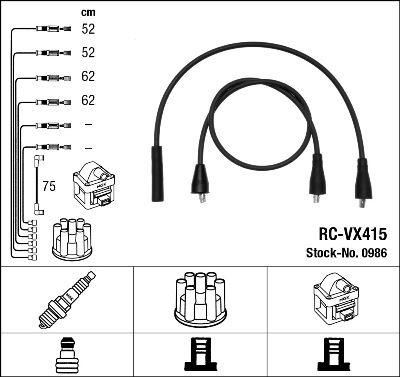 RC-VX415 ATEŞLEME KABLOSU - NGK