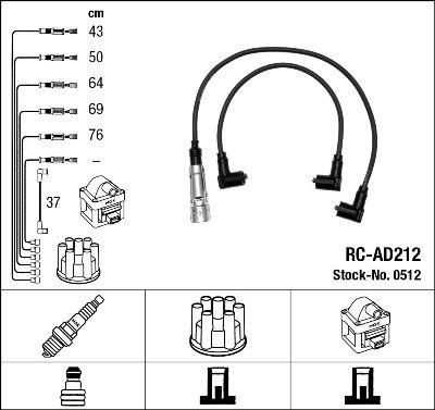 RC-AD212 ATEŞLEME KABLOSU - NGK