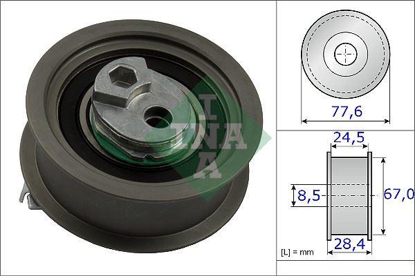 TRIGER GERGI RULMANI (VOLKSWAGEN) PASSAT (05->) GOLF V JETTA (AUDI) A4 (05->) 2.0FSI TFSI - INA - OEM 06D109243C