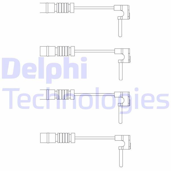 BALATA FISI MERCEDES W201 W126 W168 W202 W124 W210 W140 4`LU - DELPHI - OEM A1405401217
