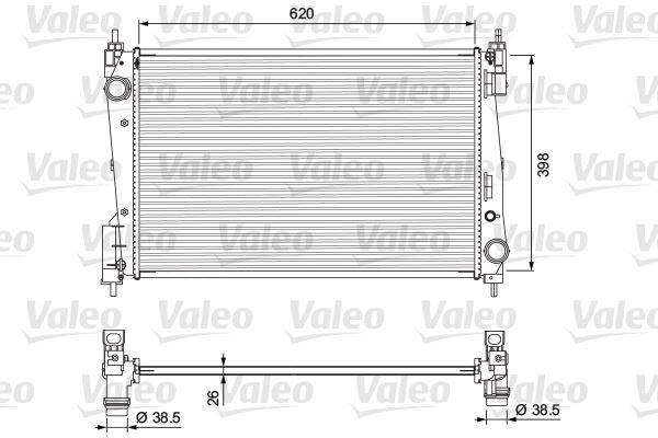 RADYATÖR FIAT GRANDE PUNTO 1.3 MJTD 75 - VALEO - OEM 51863817