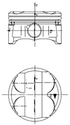 PİSTON + SEGMAN 84.50mm BMW N40 N42 N45 N46 E46 E87 E90 E84 - KOLBEN - OEM 11257562453