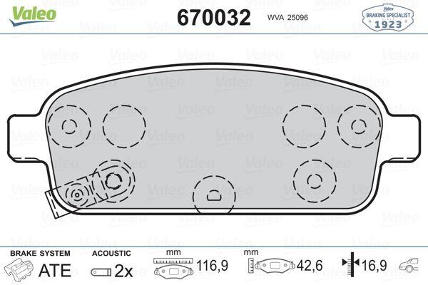ARKA FREN BALATASI ASTRA J 09> MOKKA 12> ZAFIRA C 12> CRUZE 09> TRAX 11> AVEO HB 13> - VALEO - OEM 95516192